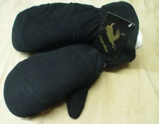 Gen Deerskin Chopper Mittens Black Butter soft Suede Removable Liner #650 Gloves