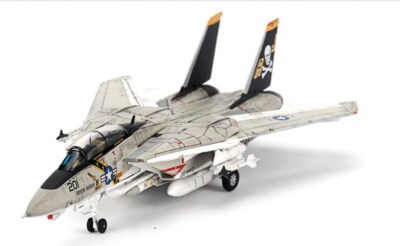 1/144 Scale U.S. Navy F14-002Tomcat Fighter Pirate Flag Squadron Alloy model#