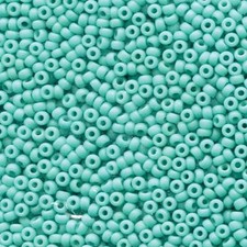 Miyuki Seed Beads 11/0 Matte Lt Blue 11-413F Opaque Glass 24 grams Size 11 Round