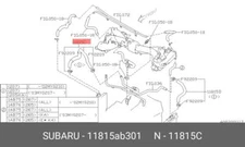 Genuine OE Hose Assembly-Pcv 11815AB301 for Subaru 11815-AB301