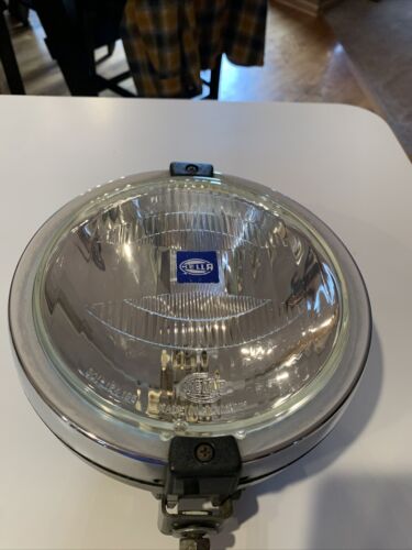 Vintage Hella Rallye 2000 Flood Driving Light 1980s Black Housing German BMW VW - Picture 2 of 17