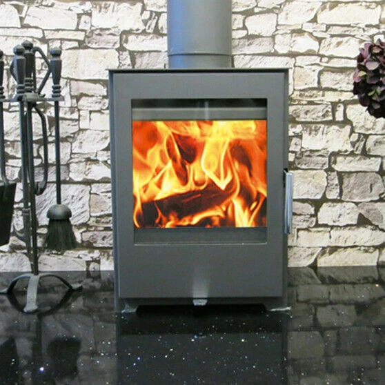 Wood Burning Multi-Fuel Stove 5kw Palma SL Log Burner Contemporary Stove |  eBay