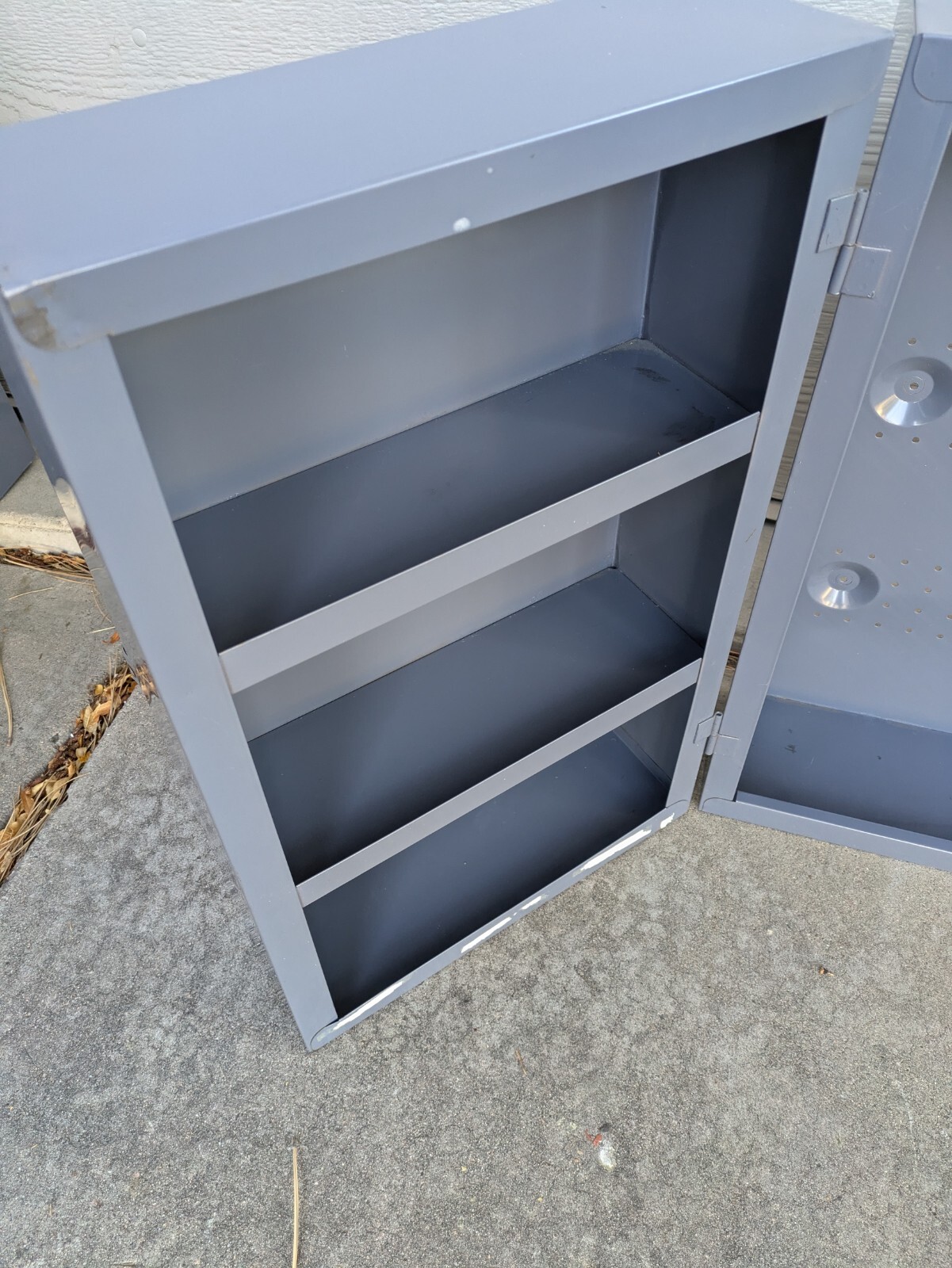 Edsal Industrial Steel Metal Wall Tool Box Work Shop Locker Cabinet w Doors B