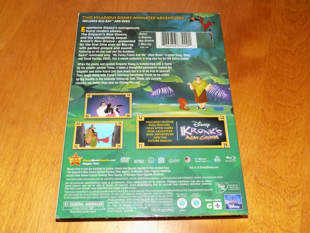 WALT DISNEY The Emperor's New Groove & Kronk's New Groove 3-Disc