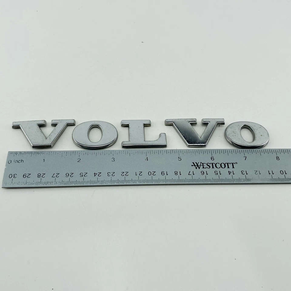 1997-2000 Volvo S70 Emblem Logo Letters Symbol Badge Trunk Rear Chrome OEM D21 - Image 2 of 4