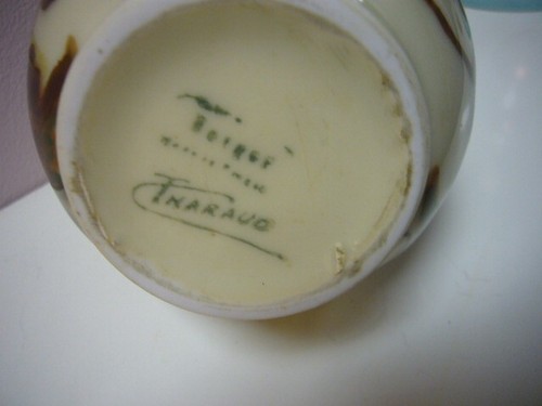 ANTIQUE LAMPE BERGER PARIS MADE IN FRANCE LIMOGES THARAUD "TO VINE LEAVES" 1948 - Picture 12 of 12