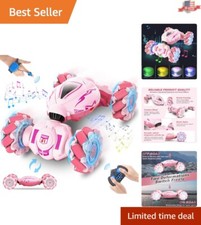 Rechargeable Pink Remote Control Car with Music - Perfect Gift for Girls 6-12