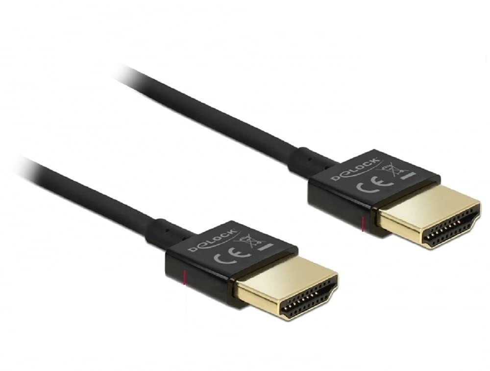 DELOCK HDMi-Kabel HighSpeed Ethernet A->A 4K 3D 0, NUOVO