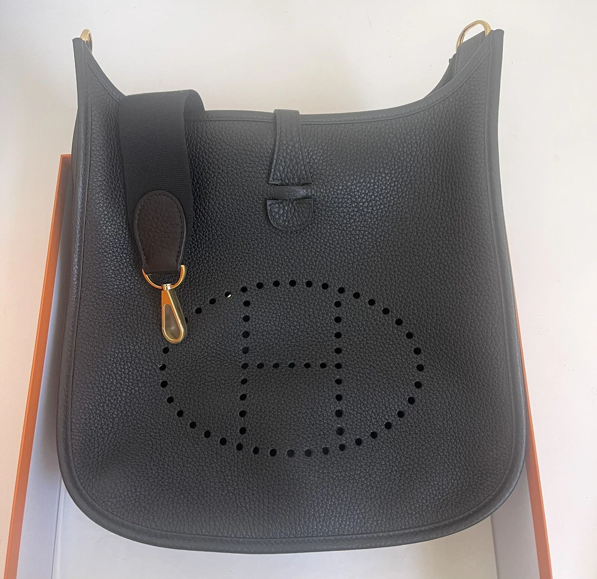 FWRD Renew Hermes Evelyne PM I Shoulder Bag in Black