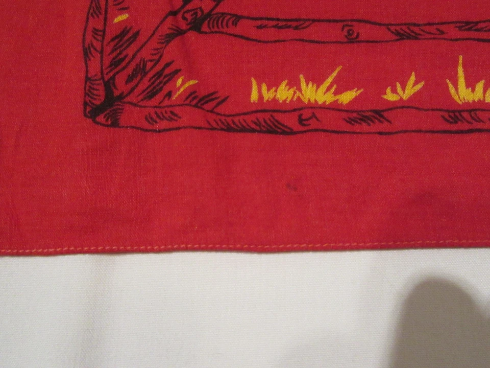 NOS VINTAGE 2 ORILLOS. BANDANA VAQUERO WESTERN CIRCLE K AÑOS 20 30 LAVADO RÁPIDO. A37 Foto 3 de 4