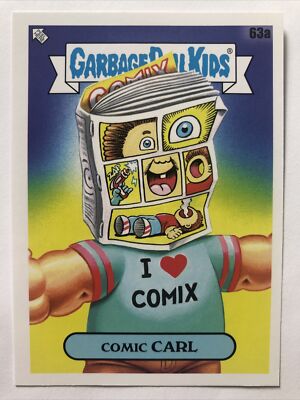 Garbage Pail Kids 2022 Topps Stickerbuch Worms Comic Carl 63a