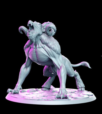 Dire Ram - RN Studio - DnD Tabletop Games - Resin Miniatur