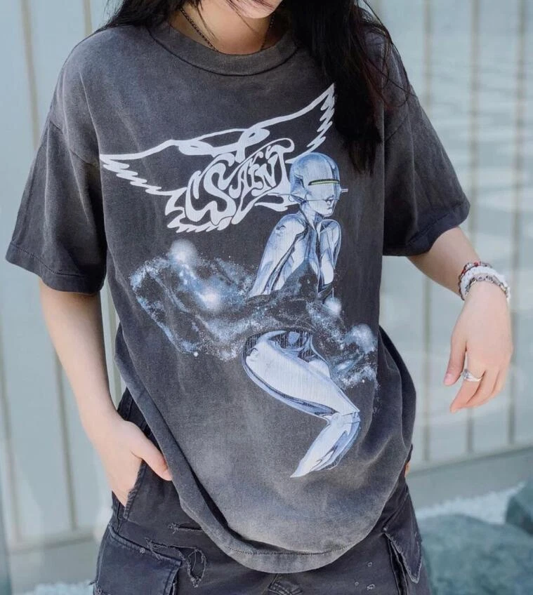 Saint Michael Mechanical Sorayama Vintage Short Sleeve T-shirt | eBay