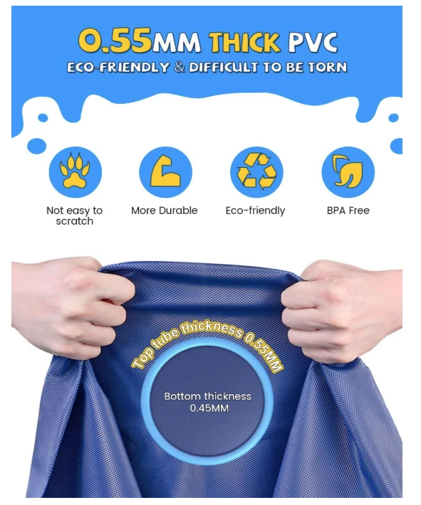 Almohadilla Antideslizante para Salpicaduras para Niños y Perros, Espesar Aspersor Piscina Verano Exterior Foto 4 de 4