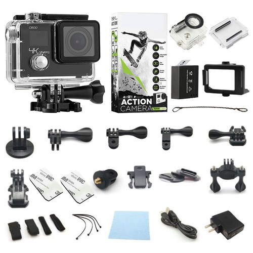 Videocámara Ultra HD pantalla con cámara de acción + paquete de accesorios | eBay