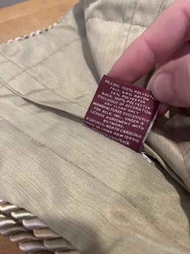 2 Belk Biltmore For Your Home King Size Pillow Shams Corded Zip Floral FESTIVAL - Picture 6 of 6