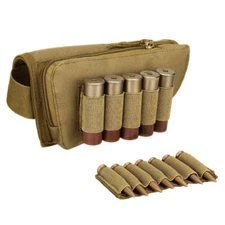 US Tactical Shotgun Rifle Butt Stock Cheek Rest Ammo Pouch Stock Portable Pouch