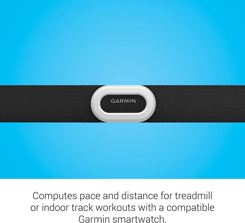 Garmin Pro Plus Heart Rate HRM Strap Activity Tracker Band Sport Health - Image 3 of 4