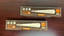 OCB VIRGIN KING SIZE Unbleached Cones 24ct -2 PACKS -48 Total Cones