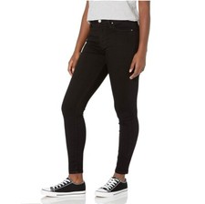 Levis Womens 27 Charcoal Black Wash Denim 721 High Rise Skinny Jeans NWT DG52