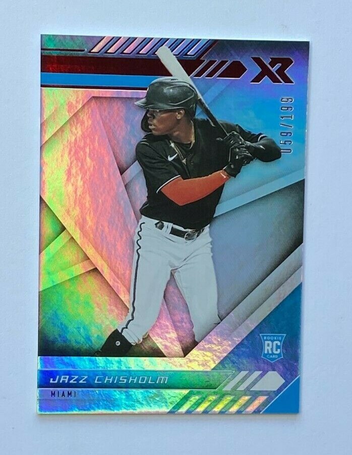 2021 Panini Chronicles XR Jazz Chisholm Red 59/199 RC #13