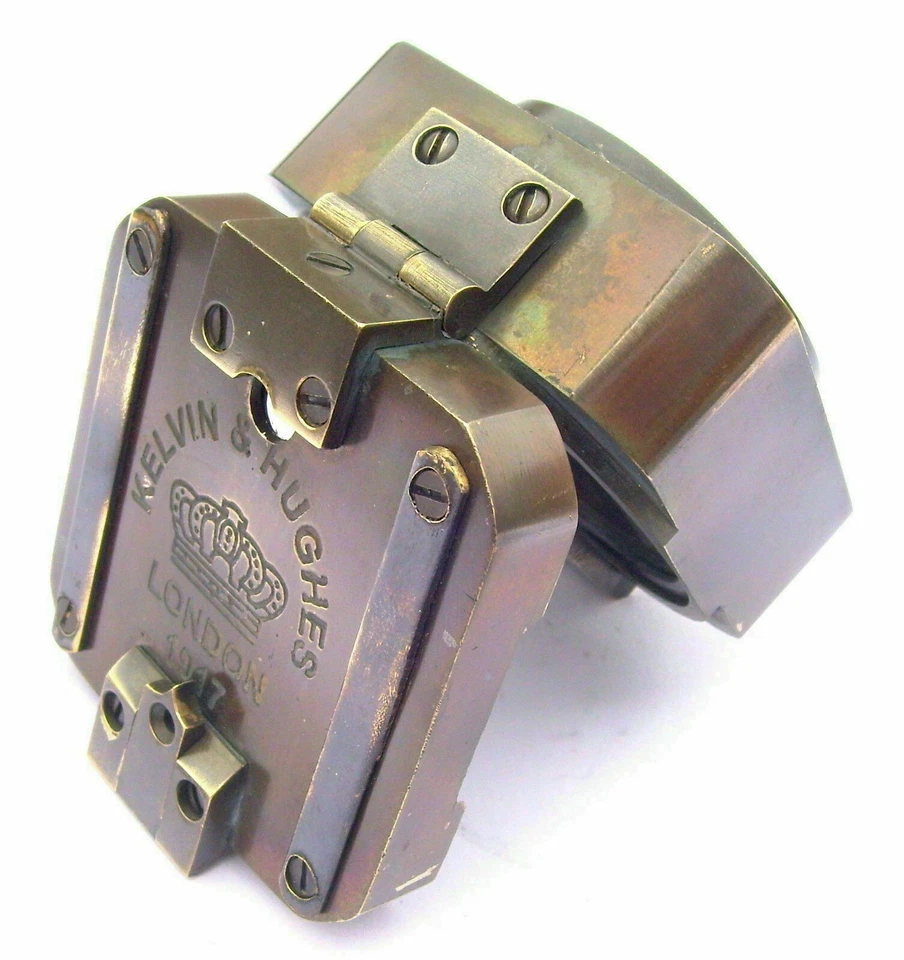 Antique Vintage Brass Solid  Kelvin & Hughes 1917 Brunton Compass Handmade gift - Image 2 of 4