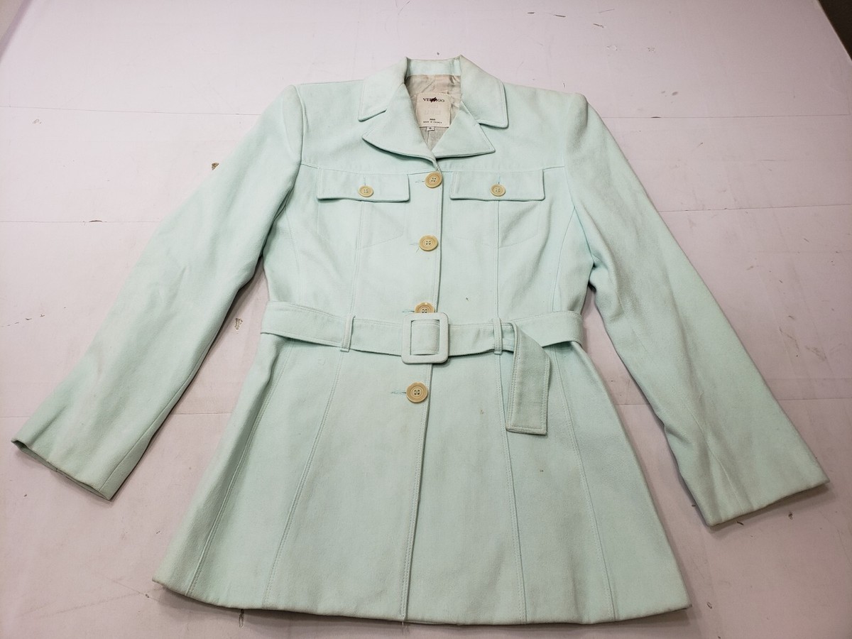 Vertigo Pour La Ville Womens Blazer Jacket Full Button Microsuede