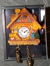 Dollhouse Miniature Cuckoo Clock Reutter Porcelain Non-Working 1:12 scale D73