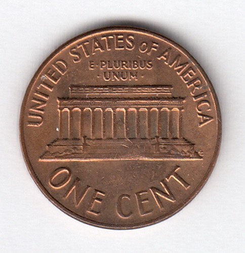 USA 1964 1 cent - KM#201 - Lincoln Memorial Center - Bronze - R.504 - Picture 2 of 2