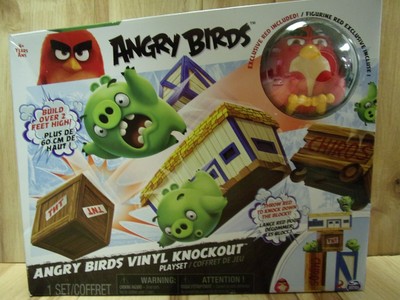 angry birds vinyl knockout playset