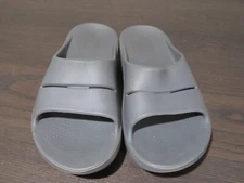 Oofos Ooahh Sport Slide Mens 9 Sandals Gray Slip On Recovery Flip Flop Gym