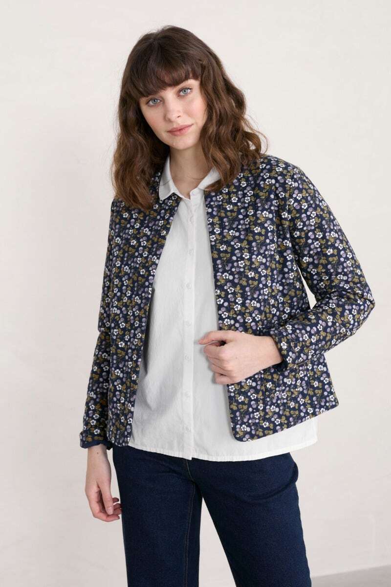 Seasalt Women's Jacket navy Samson Hill Quilted Jacket Regular