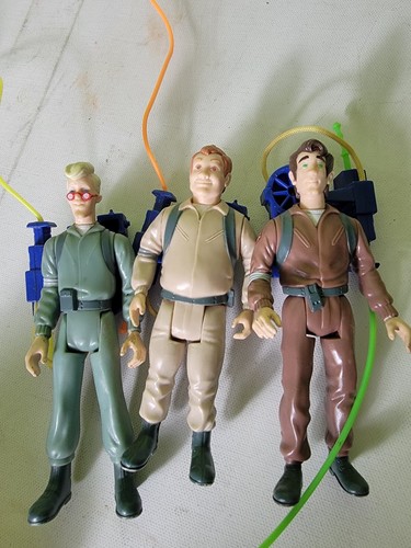 Real Ghostbusters Action Figure Lot 1980s Vintage Vtg Ecto 1 Stay Puft Plush - Picture 4 of 21