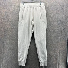 Under Armour Sweatpants Men Large Beige Athletic Tapered Jogger Knit Stretch