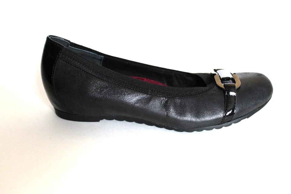 Munro Women Ivy Ballet Flat  Black Leather size 8M - image 4 of 4