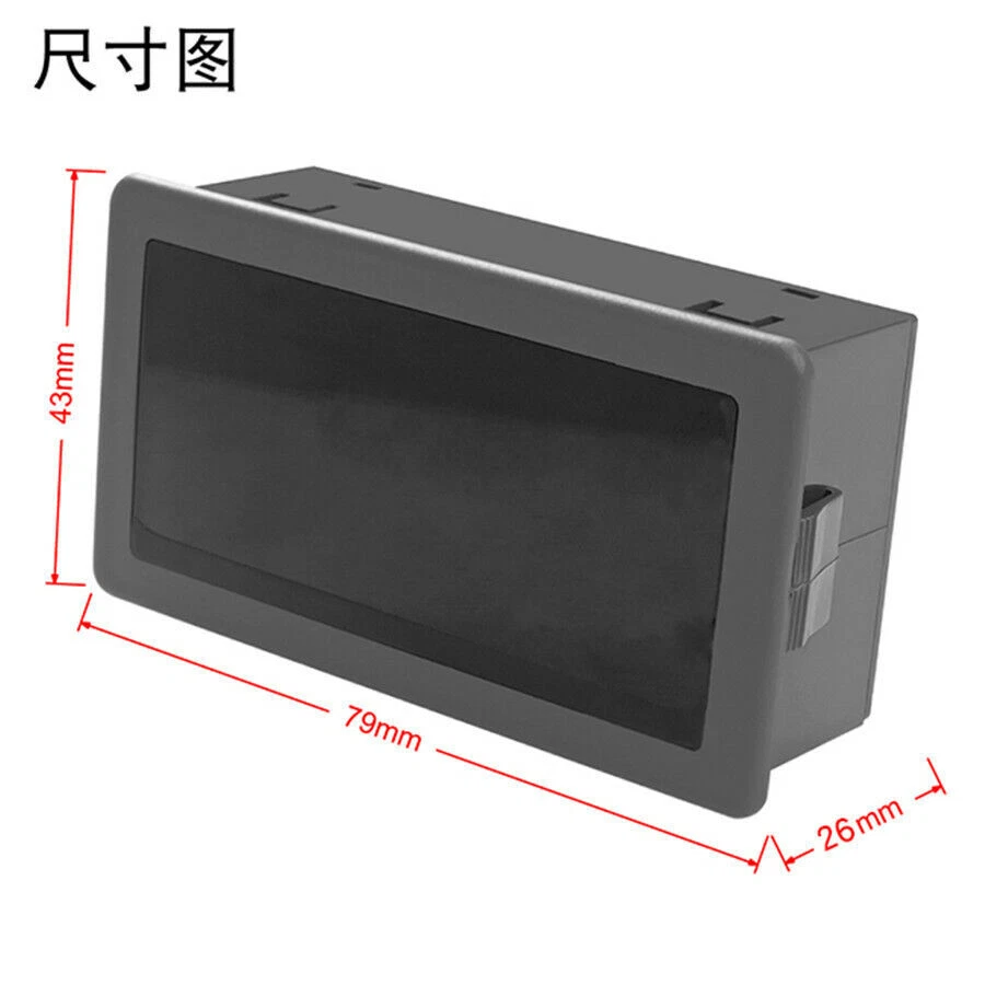 Tacômetro digital LED vermelho carro medidor de velocidade RPM + interruptor de proximidade Hall - Imagem 2 de 4