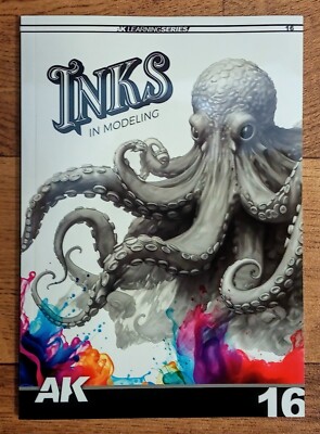 AK Learning Series 16: Inks in Modelling, Softback book, AK Interactive