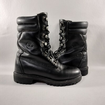 Timberland 6568A Black 40 Below Super Boot Horween Leather Vibram