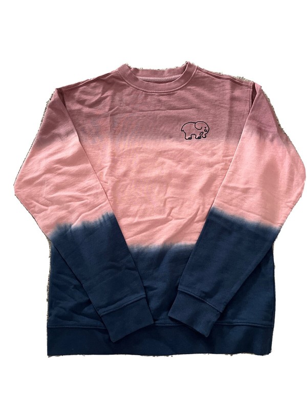 Women’s Ivory Ella Dip Dye French Terry Crewneck Sweatshirt Size XS NWOT