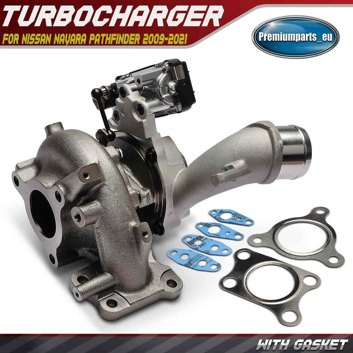 Turbo Turbocharger for Nissan Navara Pathfinder 2009-2021 2.5 BV45