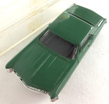 Aurora 1357 Olive Green Riviera T-Jet HO Slot Car w/ Case 1960s Vtg Original