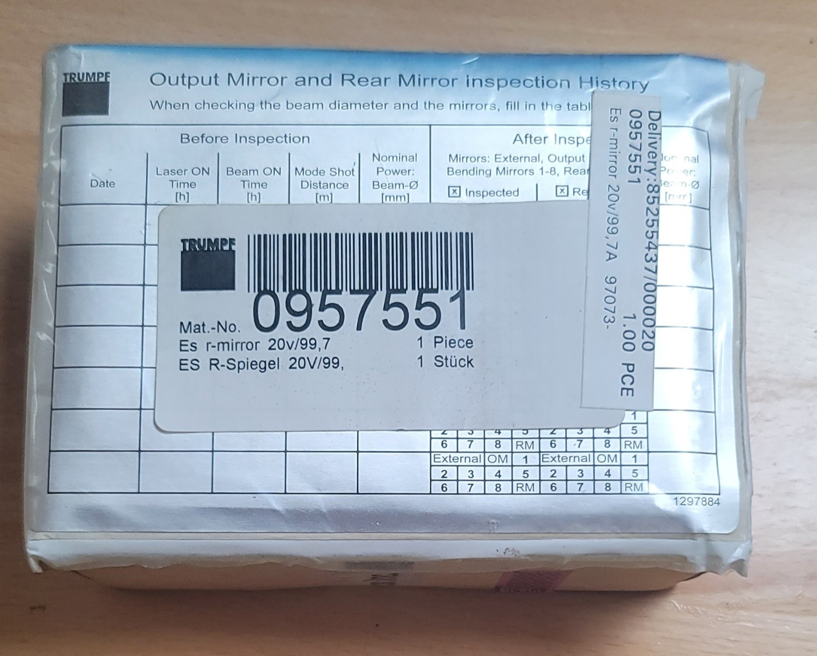 New Trumpf 0957551 ES r-mirror 20v/99,7