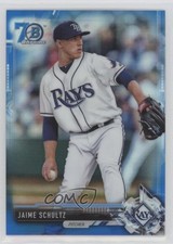 2017 Bowman Chrome Prospects Blue Refractor 70th Anniversary Jaime Schultz 6o3