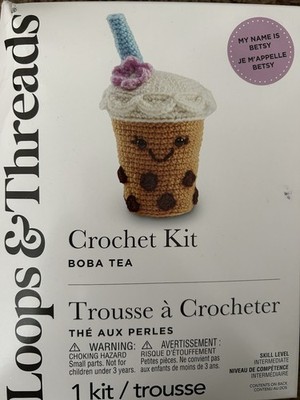 Boba Crochet Kit by Loops & Threads - Brand New In Box
