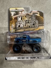 Greenlight Kings of Crunch 16 "Bigfoot #4" - 1990 Ford F-350 *BLUE CHROME CHASE*