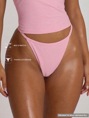 Musera Resort Strappy Thong Bikini Bottoms Swim Vacation Holiday Summer Travel