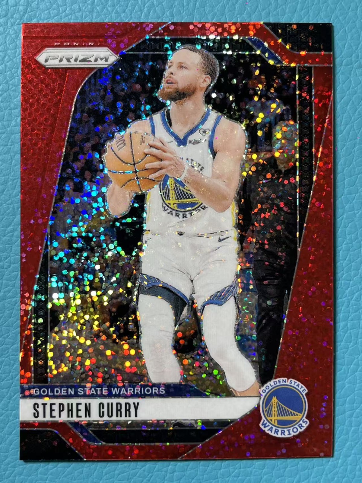 Stephen Curry 2024-25 Panini Prizm Red Sparkle SSP Case Hit Warriors #134