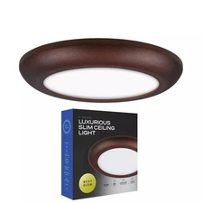 Next Glow 5" Ultra Slim LED Ceiling Light 3000K Dimmable Bronze Flush Mount
