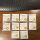 Lot of 10 American Gold Eagle Gold Coins 1/10 oz Each, 1 oz Total