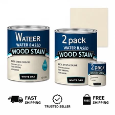 White Oak Wood Stain 2 Pack Quart Water-Based Furniture Floor Finish